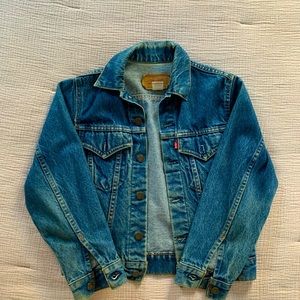 Perfect Levi Jean Jacket, dark blue, size 2 or 4